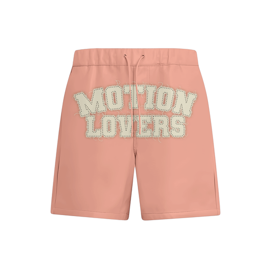 Peach Motionlovers Leather Shorts