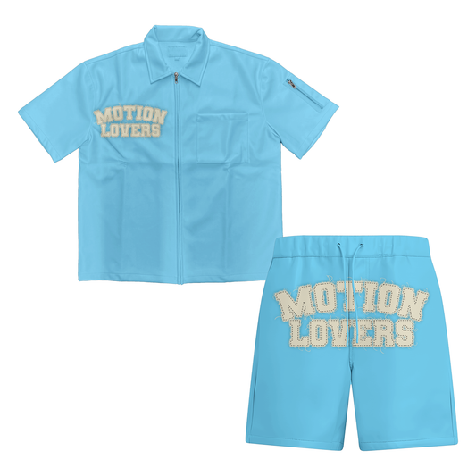 Baby Blue Motionlovers Leather Set