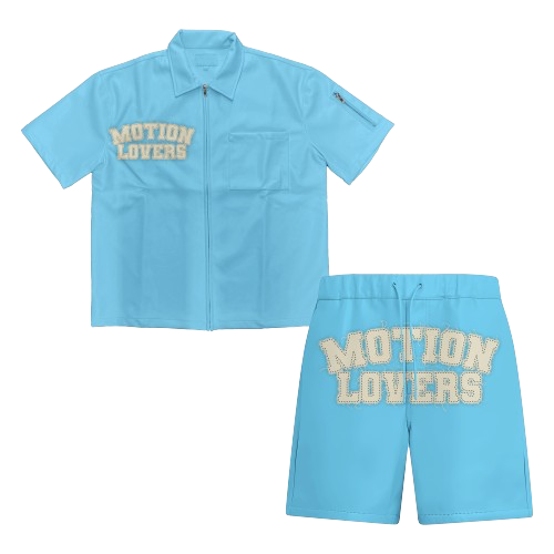 Baby Blue Motionlovers Leather Set